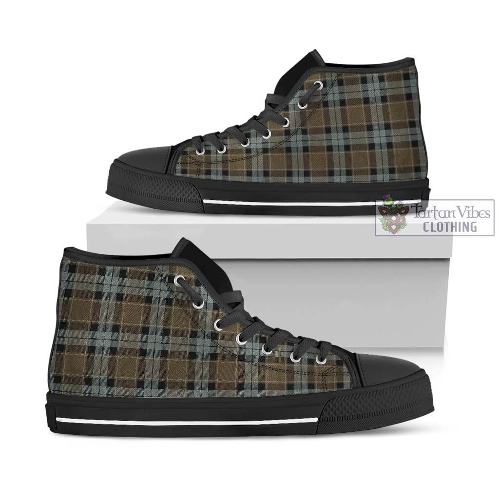 Tartan Vibes Clothing Graham of Menteith Weathered Tartan High Top Shoes