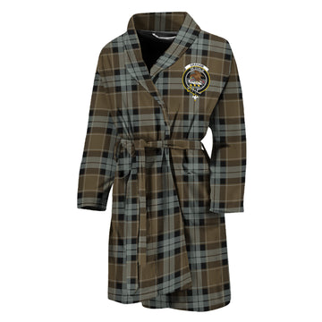 Graham of Menteith Weathered Tartan Bathrobe with Family Crest