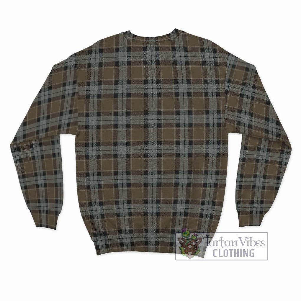 Graham of Menteith Weathered Tartan Sweatshirt with Family Crest DNA In Me Style - Tartanvibesclothing Shop