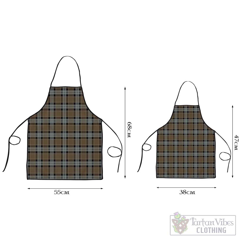 Graham of Menteith Weathered Tartan Apron Black L 55x68 cm - Tartan Vibes Clothing