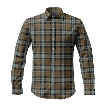 Graham of Menteith Weathered Tartan Long Sleeve Button Up Shirt