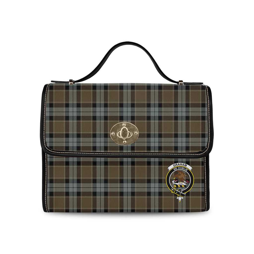 graham-of-menteith-weathered-tartan-leather-strap-waterproof-canvas-bag-with-family-crest