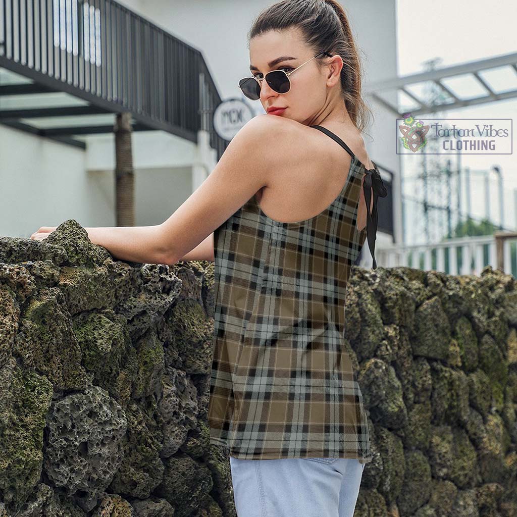 Tartan Vibes Clothing Graham of Menteith Weathered Tartan Loose Halter Neck Camisole