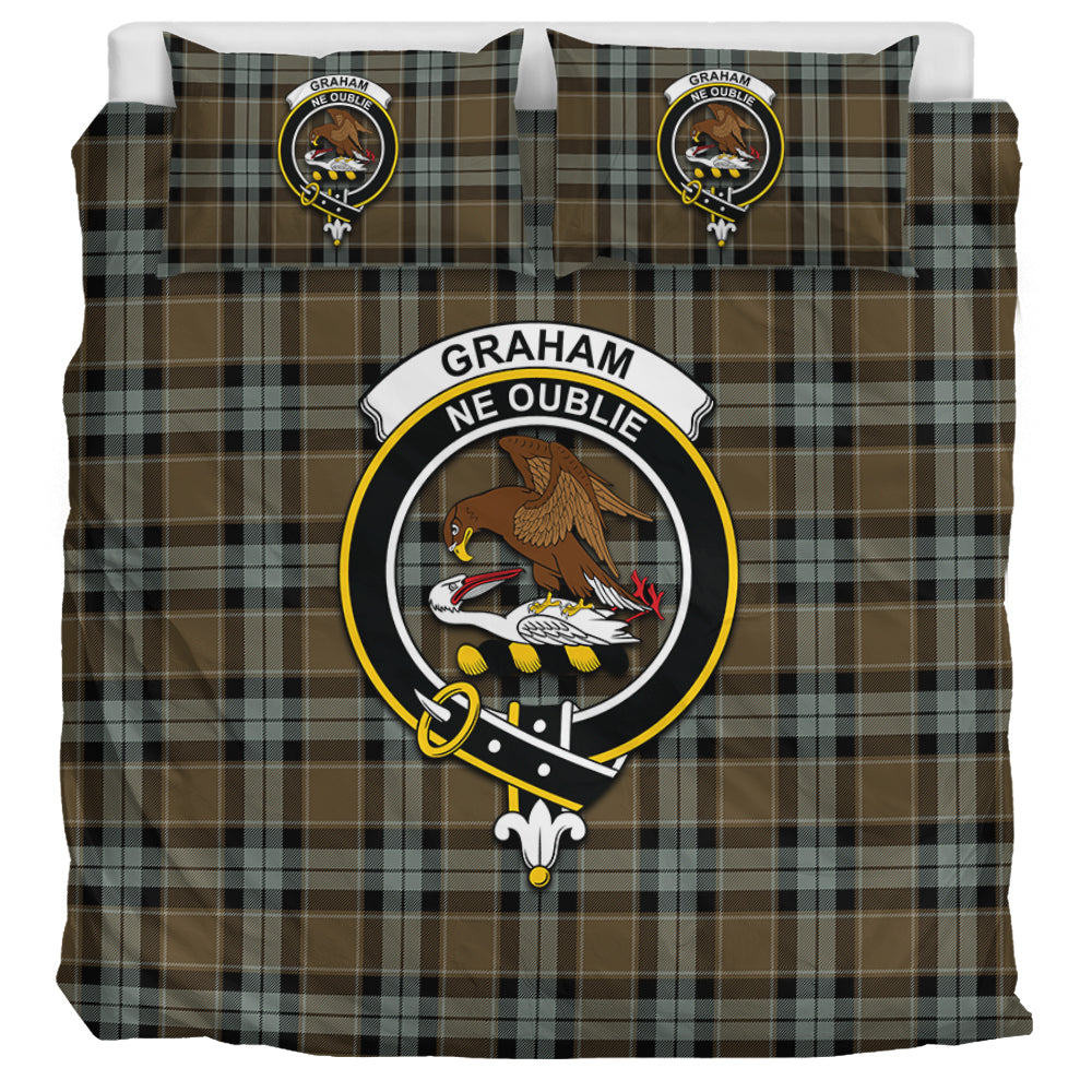 graham-of-menteith-weathered-tartan-bedding-set-with-family-crest