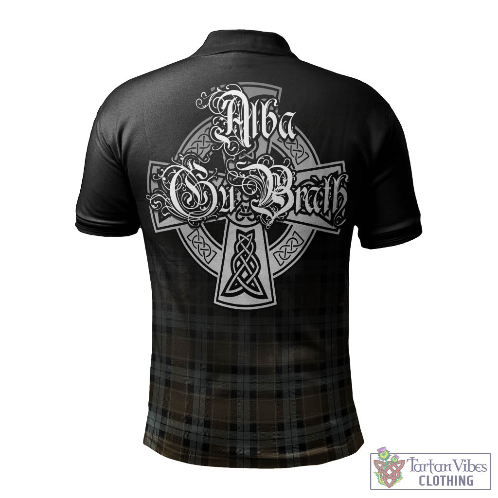 Tartan Vibes Clothing Graham of Menteith Weathered Tartan Polo Shirt Featuring Alba Gu Brath Family Crest Celtic Inspired