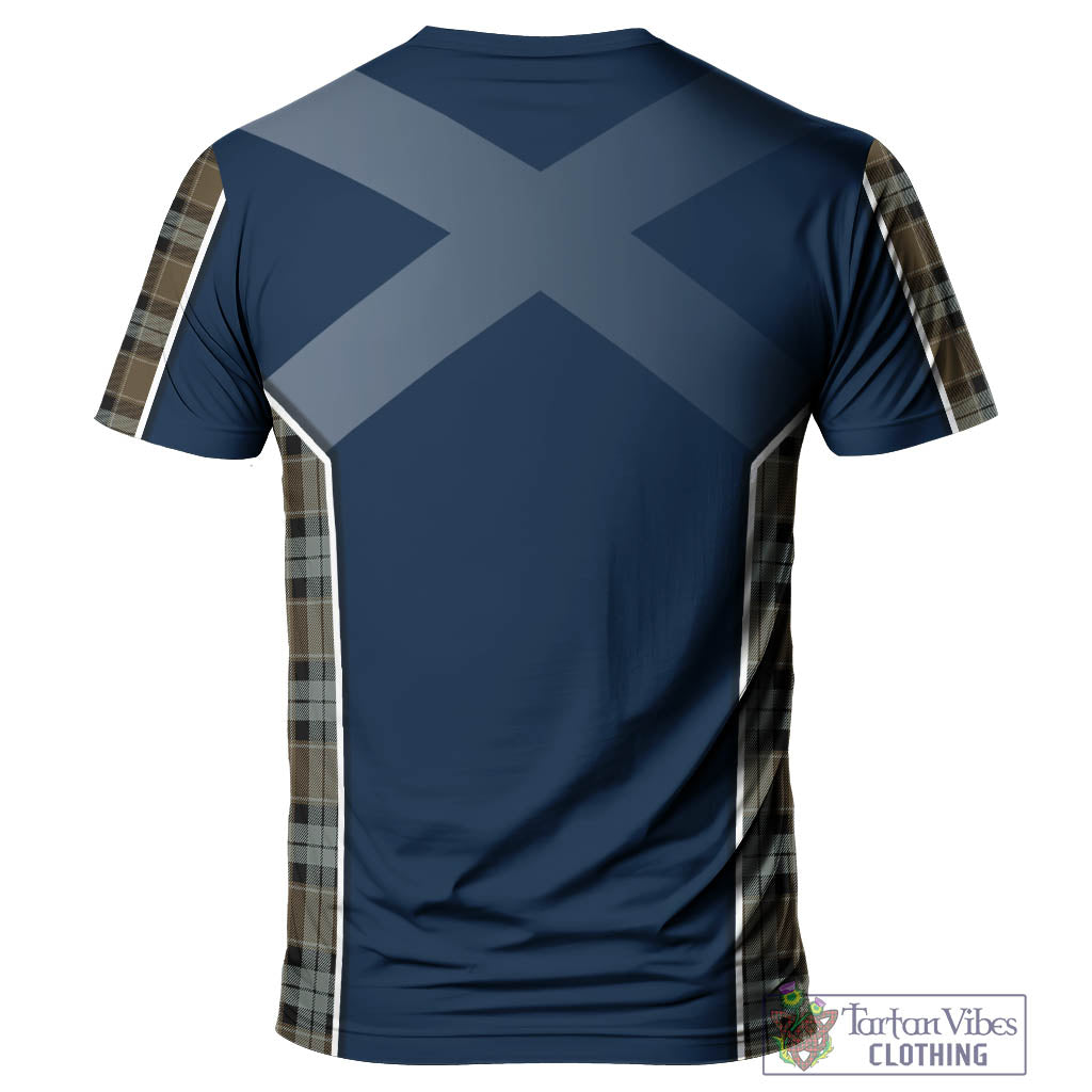 Tartan Vibes Clothing Graham of Menteith Weathered Tartan T-Shirt with Family Crest and Scottish Thistle Vibes Sport Style