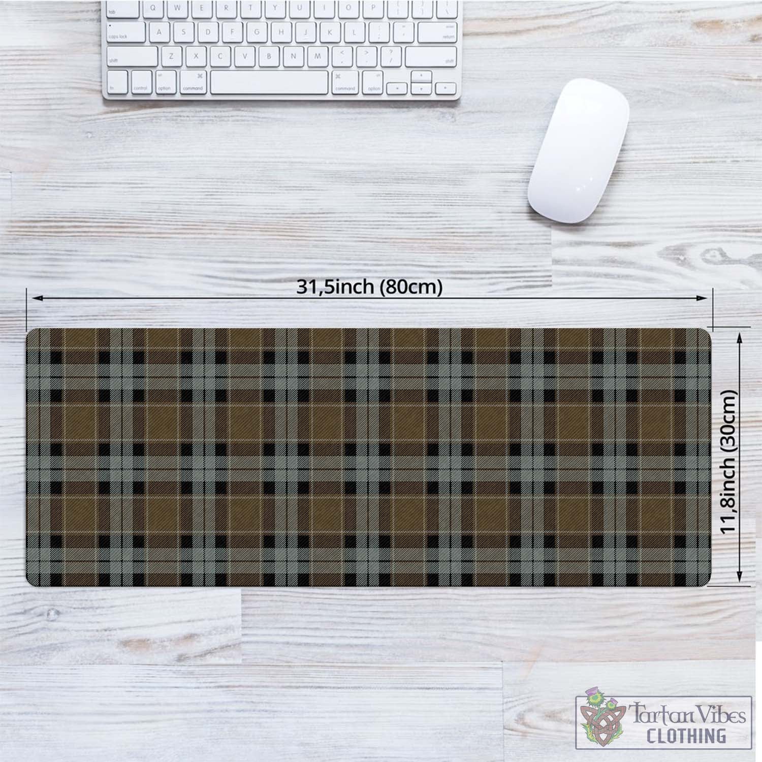 Tartan Vibes Clothing Graham of Menteith Weathered Tartan Mouse Pad