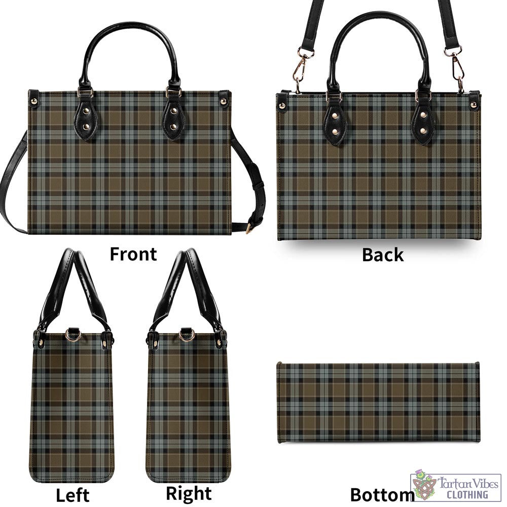 Tartan Vibes Clothing Graham of Menteith Weathered Tartan Luxury Leather Handbags