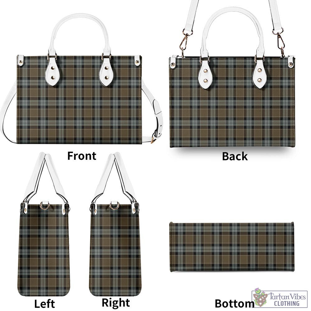 Tartan Vibes Clothing Graham of Menteith Weathered Tartan Luxury Leather Handbags