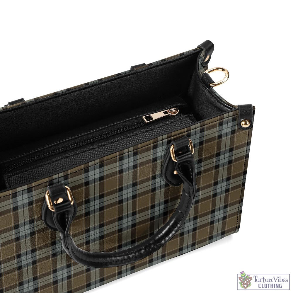 Tartan Vibes Clothing Graham of Menteith Weathered Tartan Luxury Leather Handbags