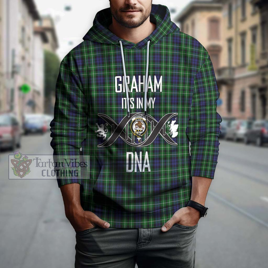 Graham of Montrose Tartan Hoodie with Family Crest DNA In Me Style Pullover Hoodie - Tartanvibesclothing Shop