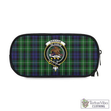 Graham of Montrose Tartan Pen and Pencil Case with Family Crest