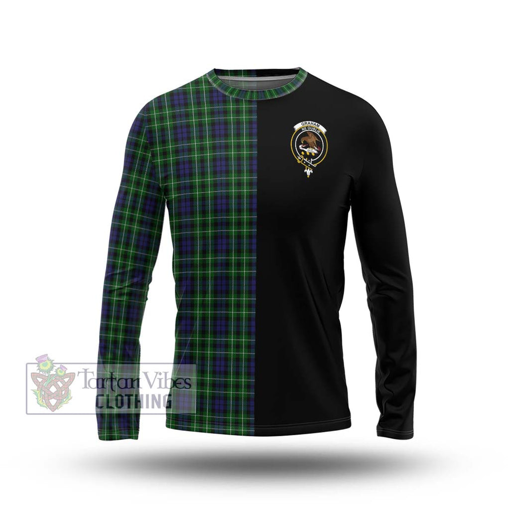 Graham of Montrose Tartan Long Sleeve T-Shirt with Family Crest and Half Of Me Style Unisex - Tartanvibesclothing Shop