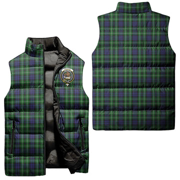 Graham of Montrose Tartan Sleeveless Puffer Jacket with Family Crest