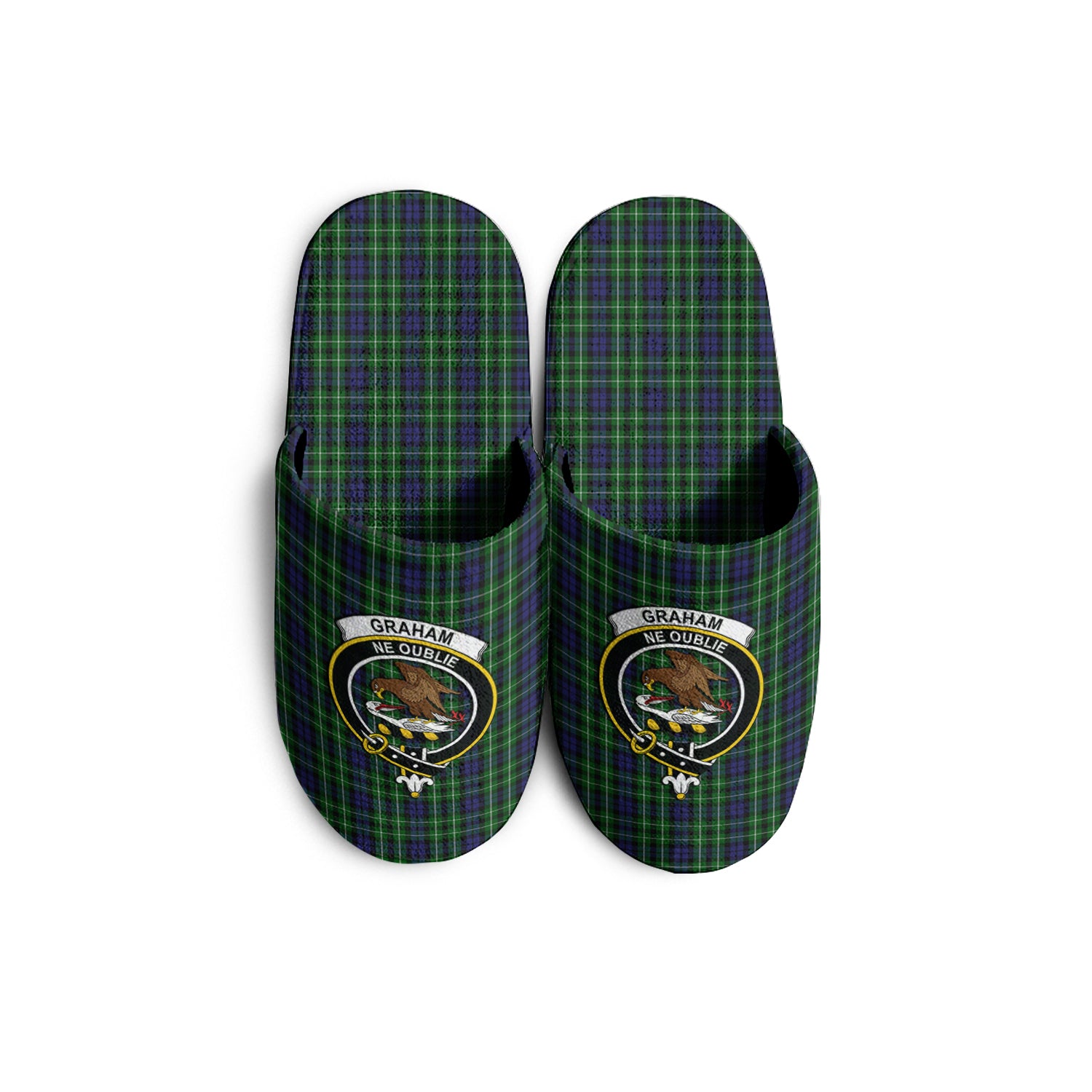 Graham of Montrose Tartan Home Slippers with Family Crest - Tartanvibesclothing