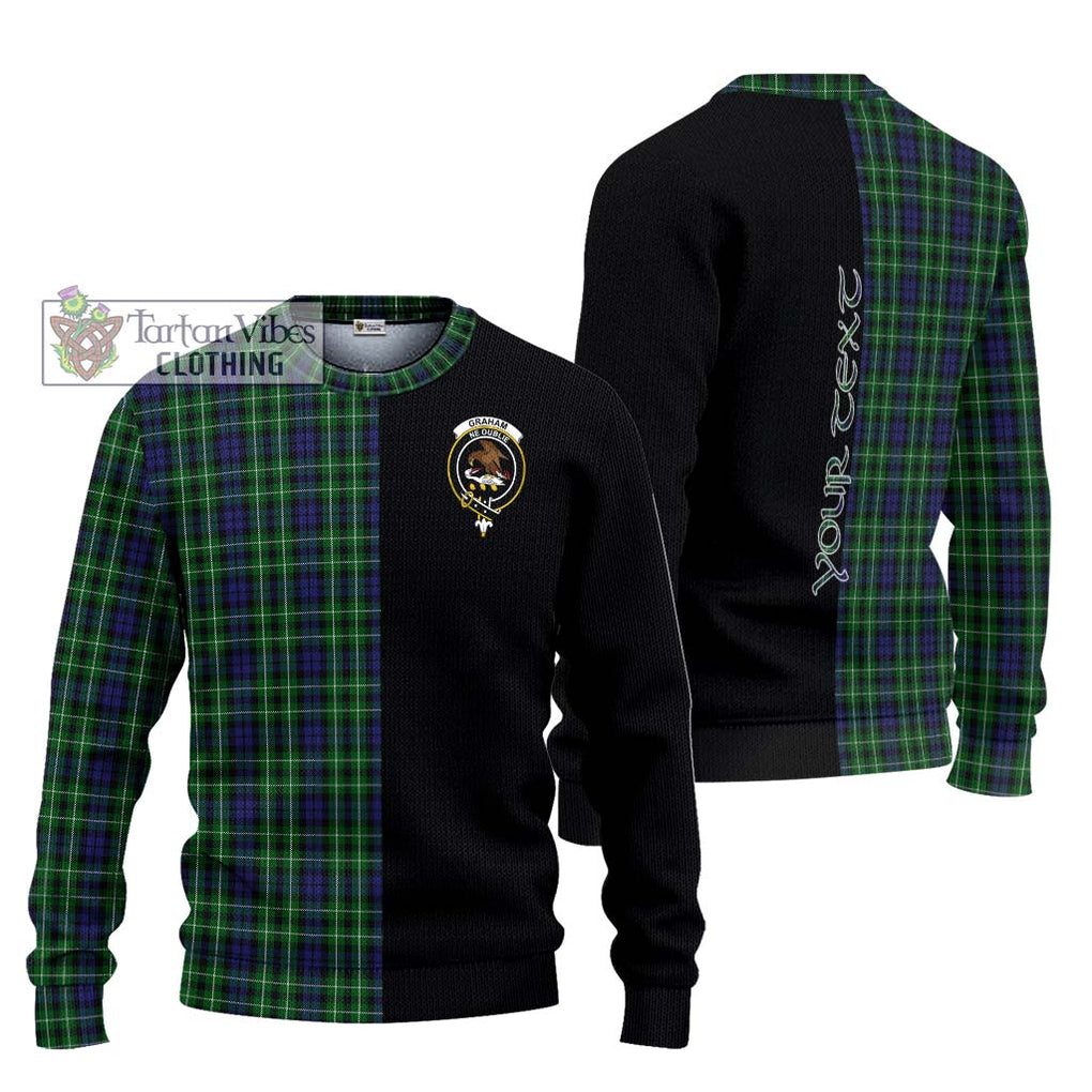 Graham of Montrose Tartan Knitted Sweater with Family Crest and Half Of Me Style Unisex - Tartanvibesclothing Shop