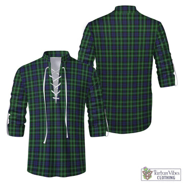 Graham of Montrose Tartan Men's Scottish Traditional Jacobite Ghillie Kilt Shirt