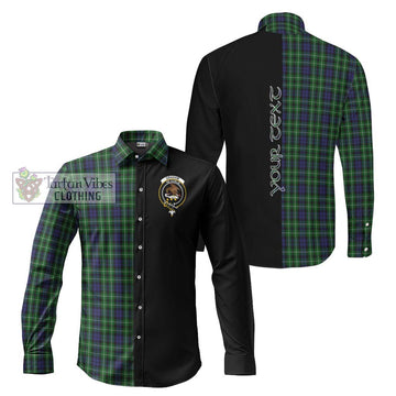 Graham of Montrose Tartan Long Sleeve Button Shirt with Family Crest and Half Of Me Style