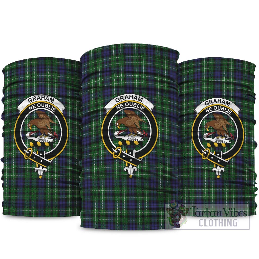 Graham of Montrose Tartan Neck Gaiters, Tartan Bandanas, Tartan Head Band with Family Crest