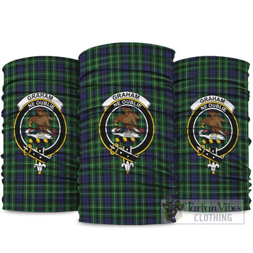 Graham of Montrose Tartan Neck Gaiters, Tartan Bandanas, Tartan Head Band with Family Crest