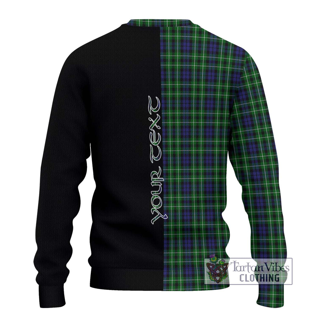 Graham of Montrose Tartan Knitted Sweater with Family Crest and Half Of Me Style - Tartanvibesclothing Shop