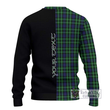 Graham of Montrose Tartan Ugly Sweater with Family Crest and Half Of Me Style