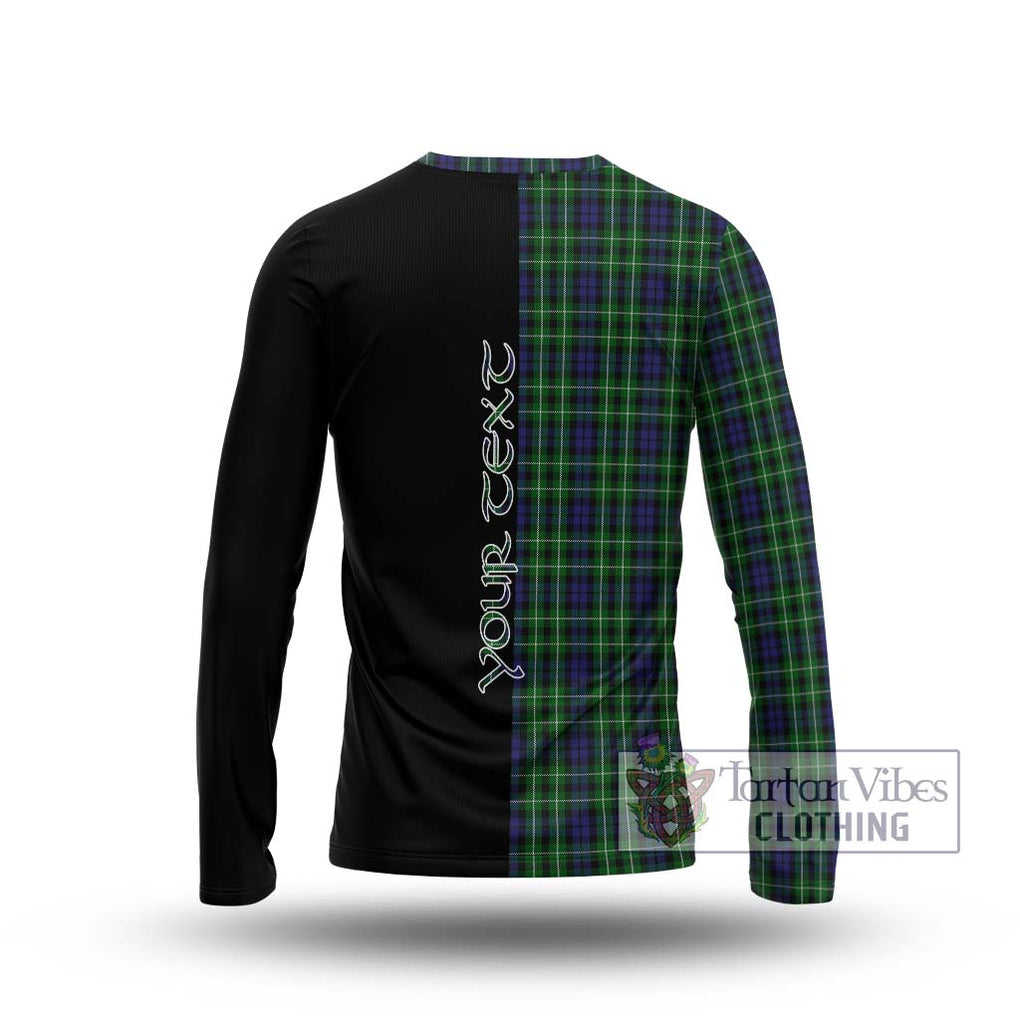 Graham of Montrose Tartan Long Sleeve T-Shirt with Family Crest and Half Of Me Style - Tartanvibesclothing Shop