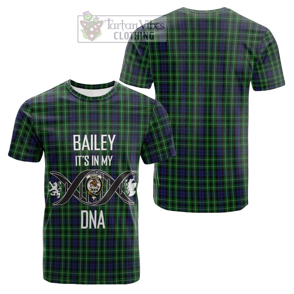 Tartan Vibes Clothing Graham of Montrose Tartan Cotton T-shirt with Family Crest DNA In Me Style