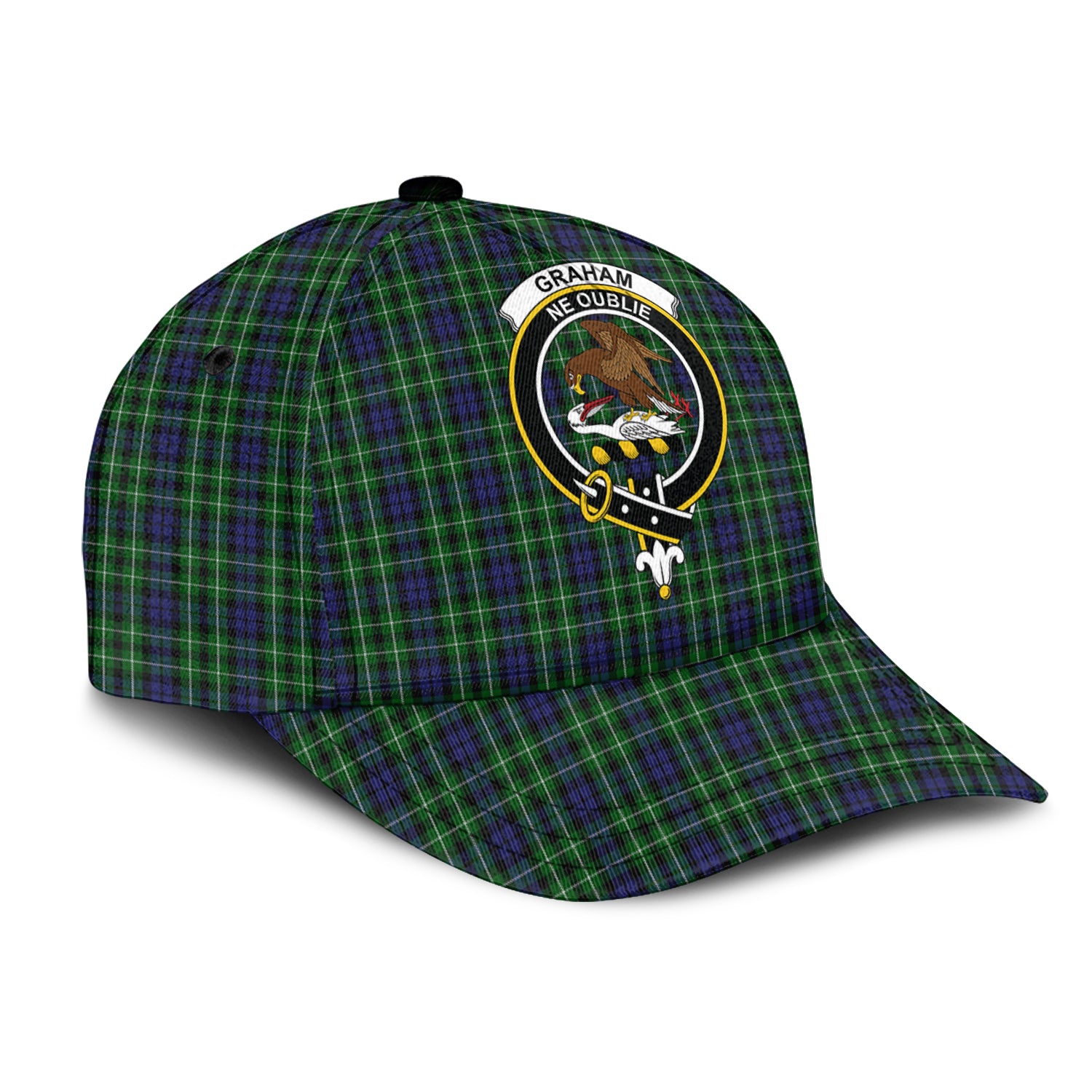 Graham of Montrose Tartan Classic Cap with Family Crest - Tartan Vibes Clothing