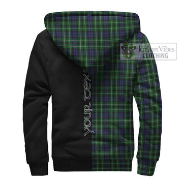 Graham of Montrose Tartan Sherpa Hoodie with Family Crest and Half Of Me Style