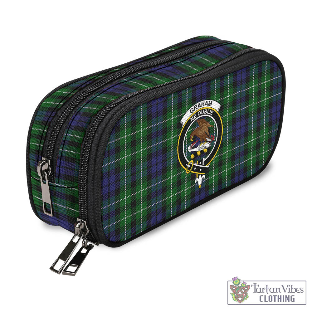 Tartan Vibes Clothing Graham of Montrose Tartan Pen and Pencil Case with Family Crest