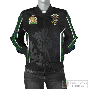 Graham of Montrose Tartan Bomber Jacket with Family Crest and Scottish Thistle Vibes Sport Style