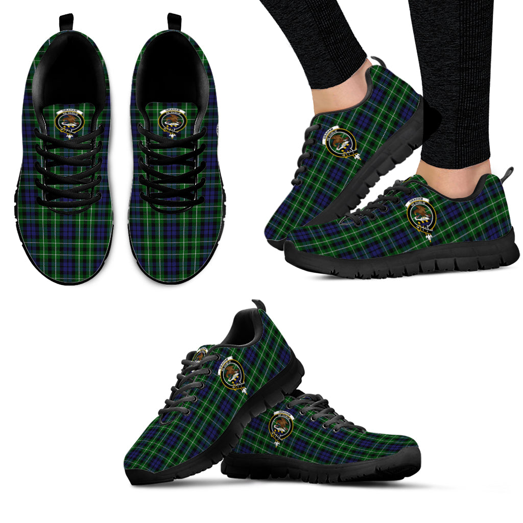 Graham of Montrose Tartan Sneakers with Family Crest - Tartan Vibes Clothing