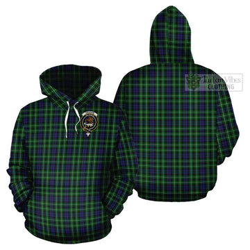 Graham of Montrose Tartan Cotton Hoodie with Family Crest