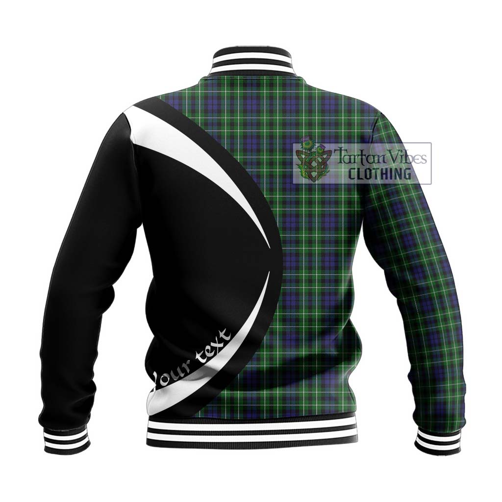 Graham of Montrose Tartan Baseball Jacket with Family Crest Circle Style - Tartan Vibes Clothing