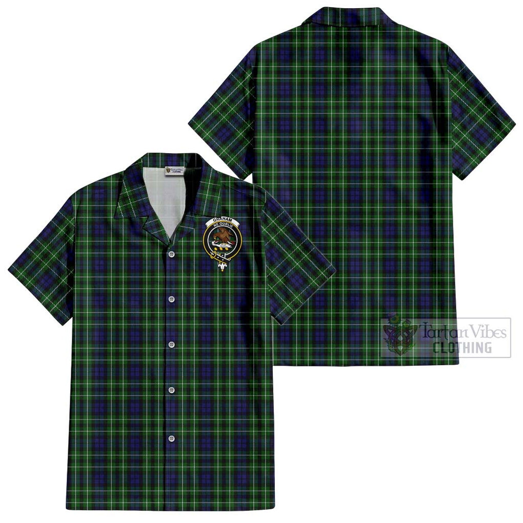 Graham of Montrose Tartan Cotton Hawaiian Shirt with Family Crest Kid - Tartan Vibes Clothing