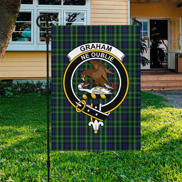 Graham of Montrose Tartan Flag with Family Crest