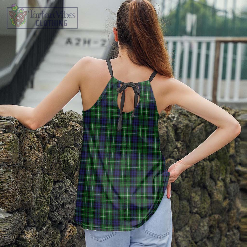 Tartan Vibes Clothing Graham of Montrose Tartan Loose Halter Neck Camisole