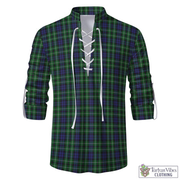 Graham of Montrose Tartan Men's Scottish Traditional Jacobite Ghillie Kilt Shirt