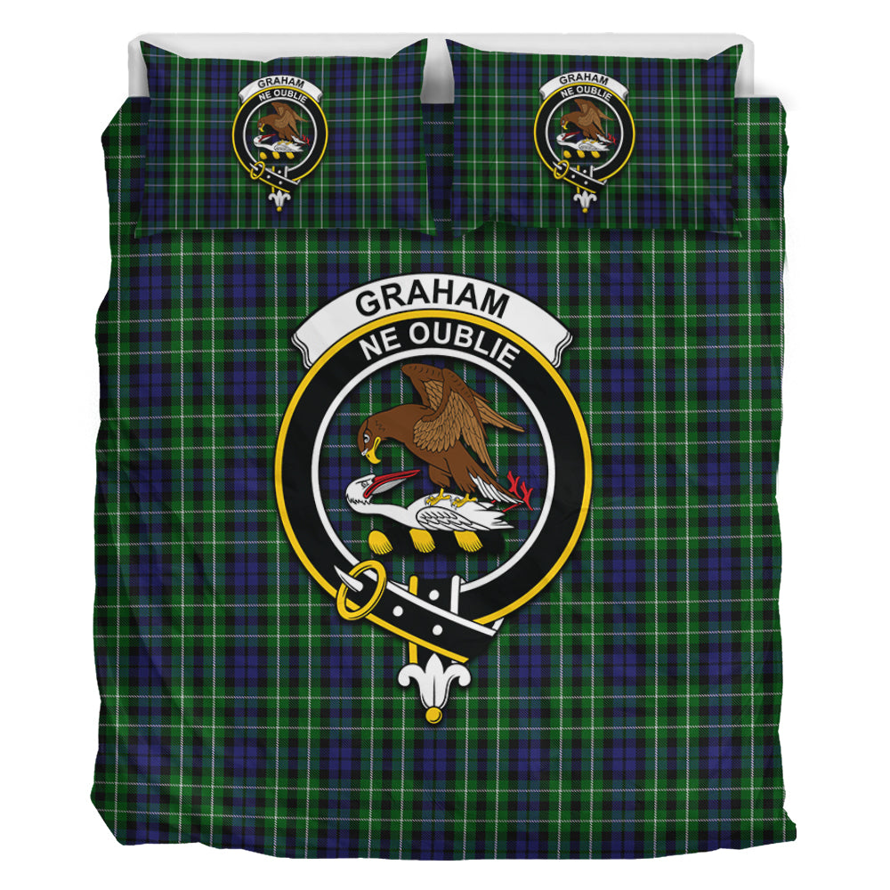 Graham of Montrose Tartan Bedding Set with Family Crest - Tartan Vibes Clothing