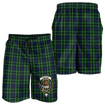 Graham of Montrose Tartan Mens Shorts with Family Crest