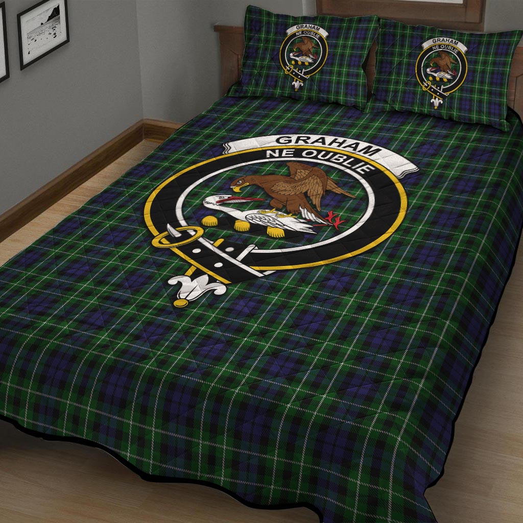 Graham of Montrose Tartan Quilt Bed Set with Family Crest - Tartan Vibes Clothing