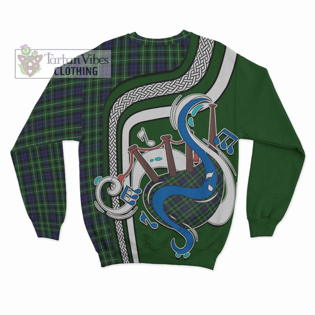 Tartan Vibes Clothing Graham of Montrose Tartan Sweatshirt with Epic Bagpipe Style