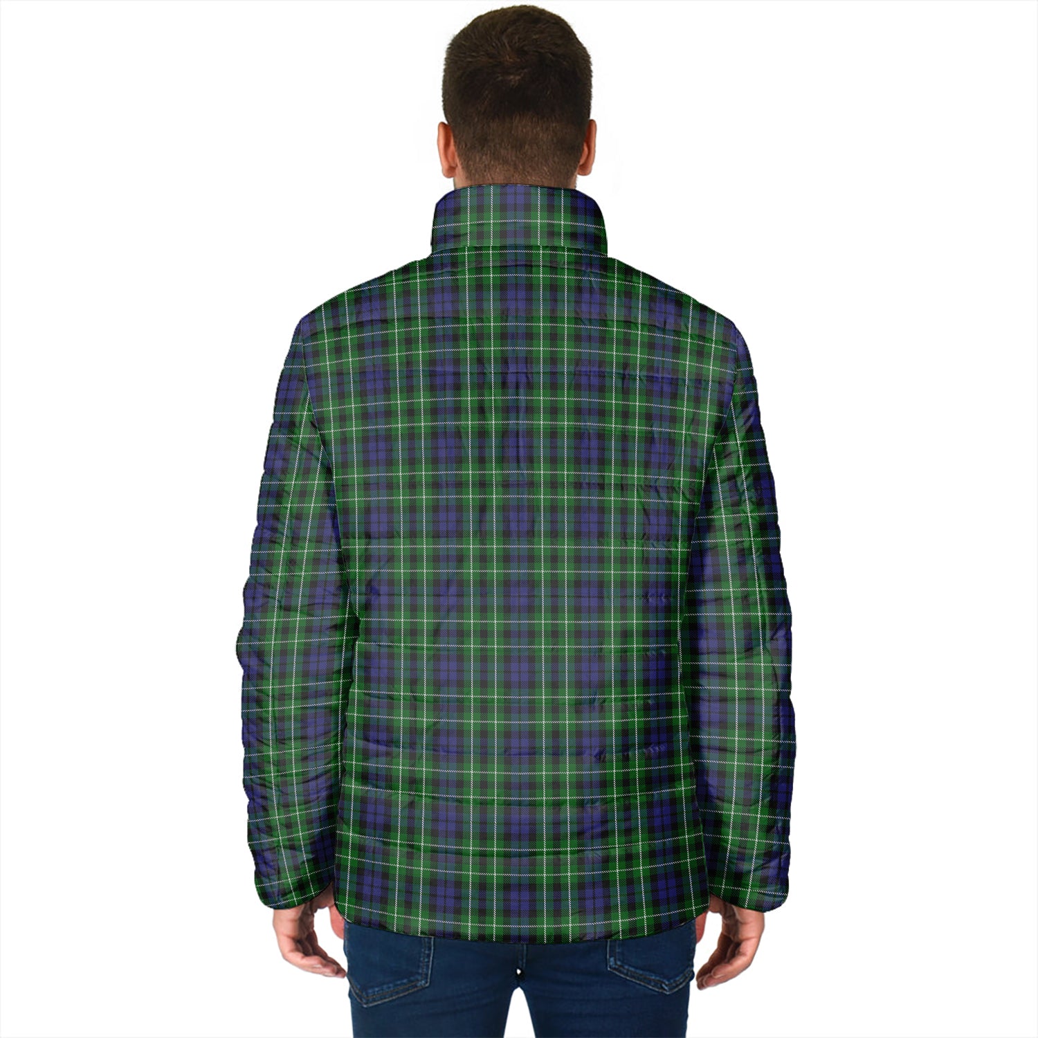 Graham of Montrose Tartan Padded Jacket with Family Crest - Tartan Vibes Clothing