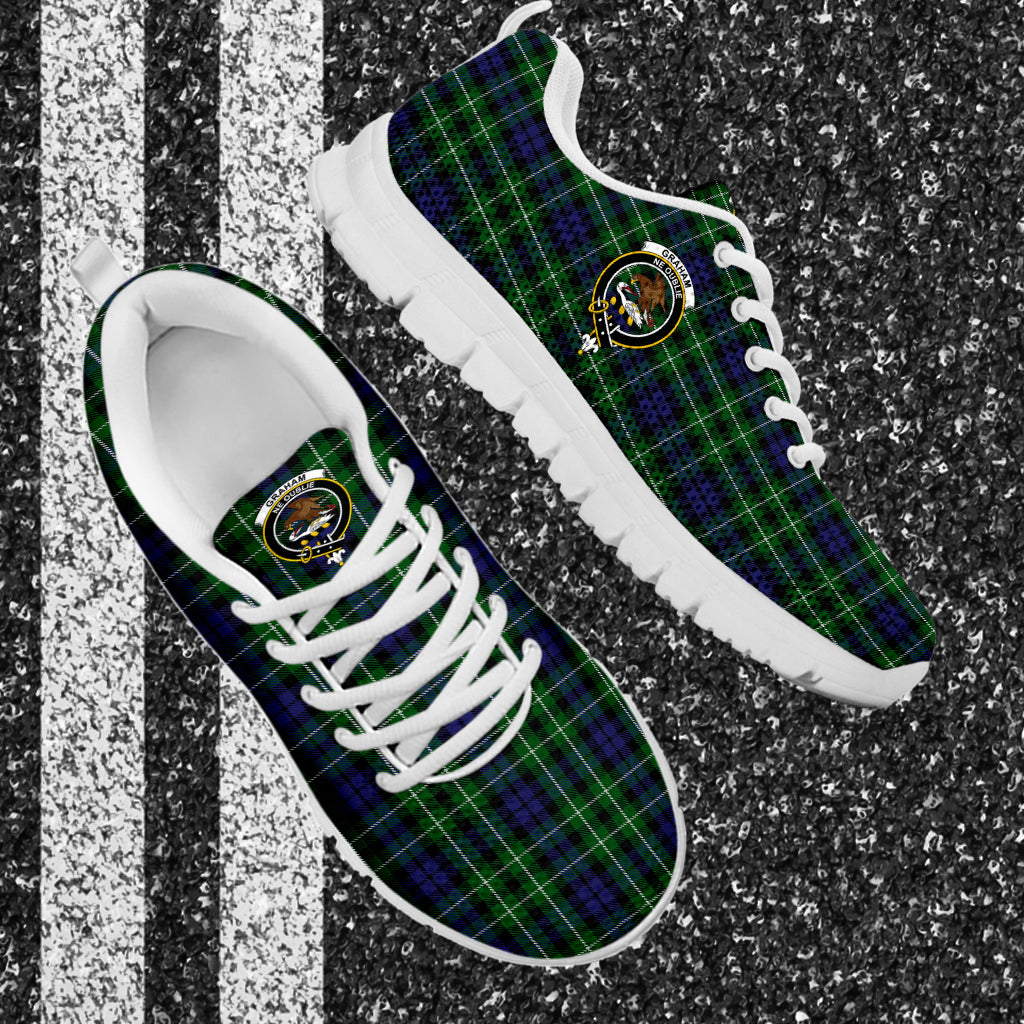 Graham of Montrose Tartan Sneakers with Family Crest - Tartan Vibes Clothing