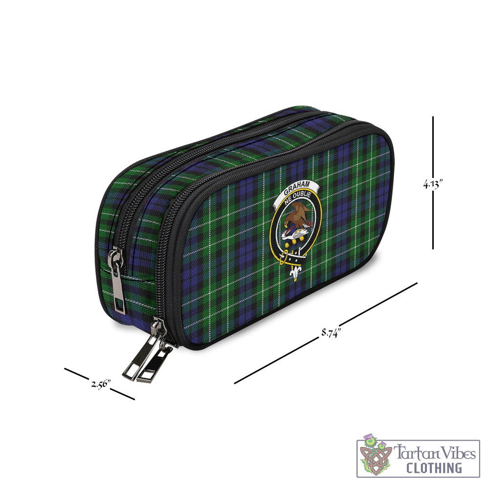 Tartan Vibes Clothing Graham of Montrose Tartan Pen and Pencil Case with Family Crest