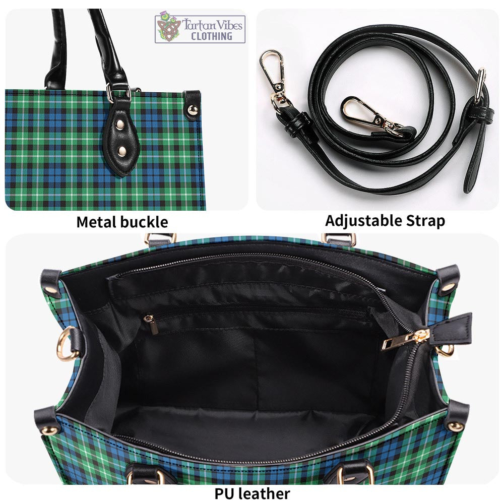 Tartan Vibes Clothing Graham of Montrose Ancient Tartan Luxury Leather Handbags