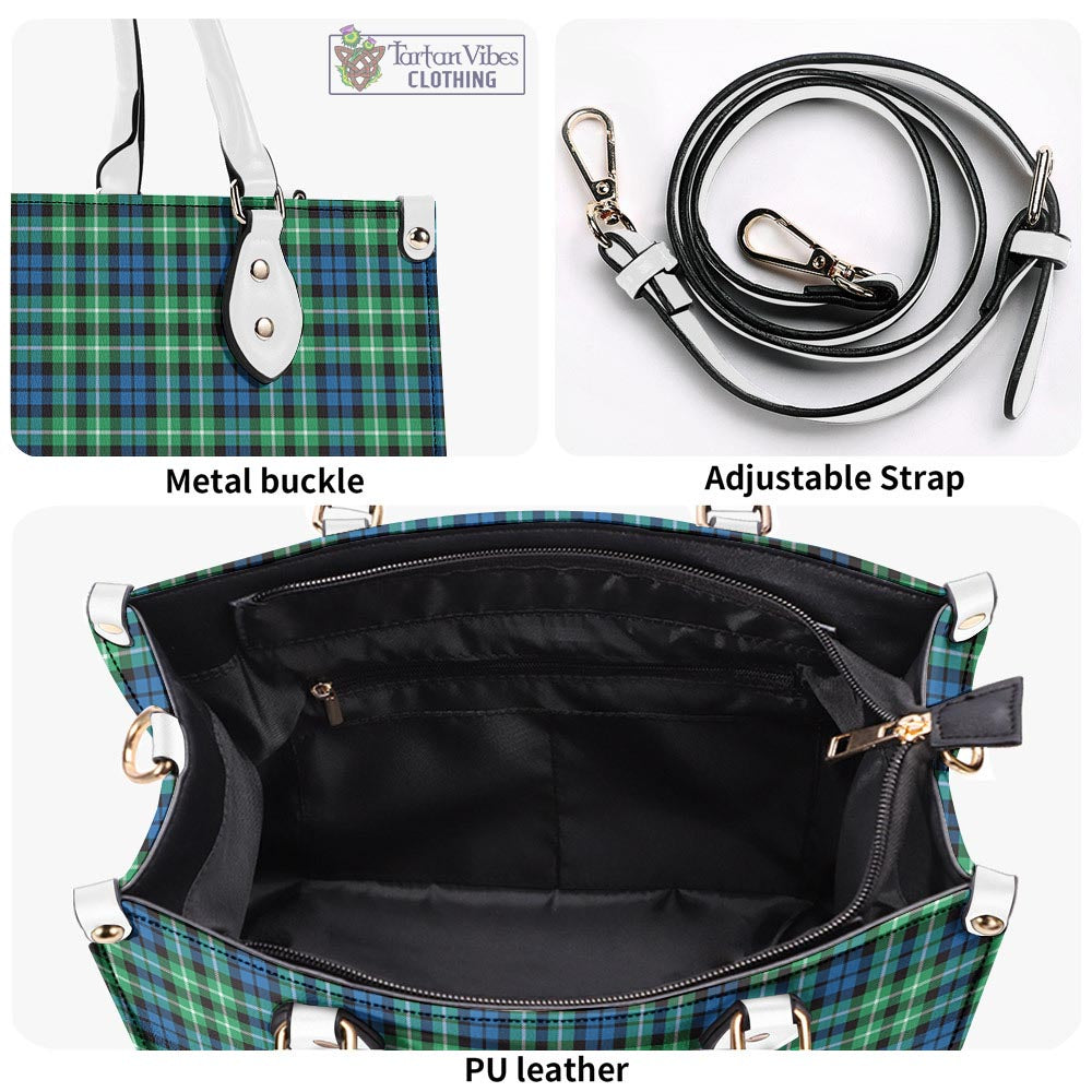 Tartan Vibes Clothing Graham of Montrose Ancient Tartan Luxury Leather Handbags