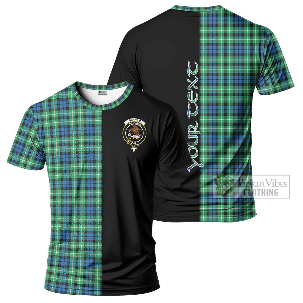 Graham Tartan T-Shirt with Family Crest and Half Of Me Style Kid's Shirt - Tartanvibesclothing Shop