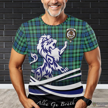 Graham Tartan T-Shirt with Alba Gu Brath Regal Lion Emblem